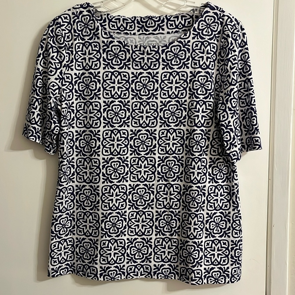 Talbots printed top